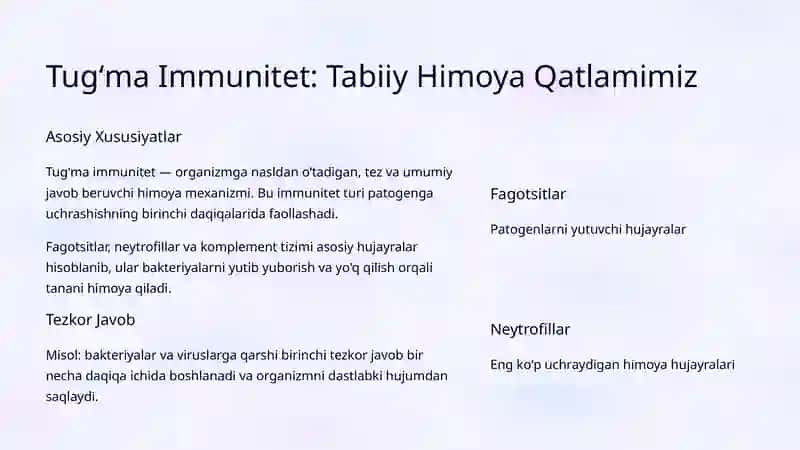Immunitet Turlari va Buzilishlari 3