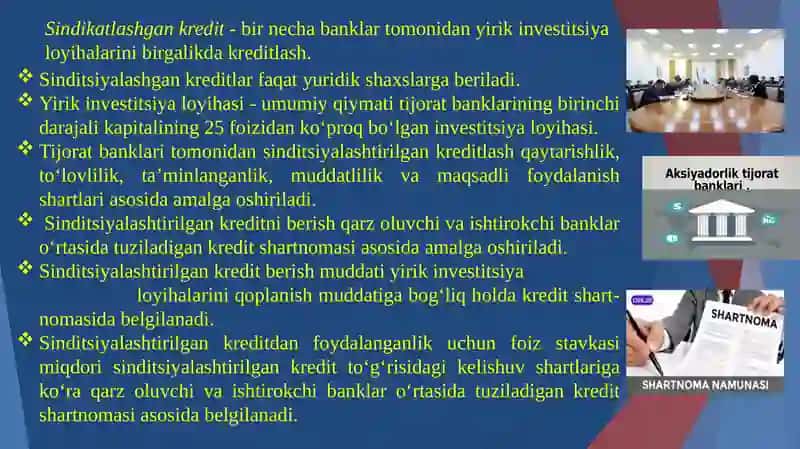 Sindikatlashgan kreditlar berishtartibi 3