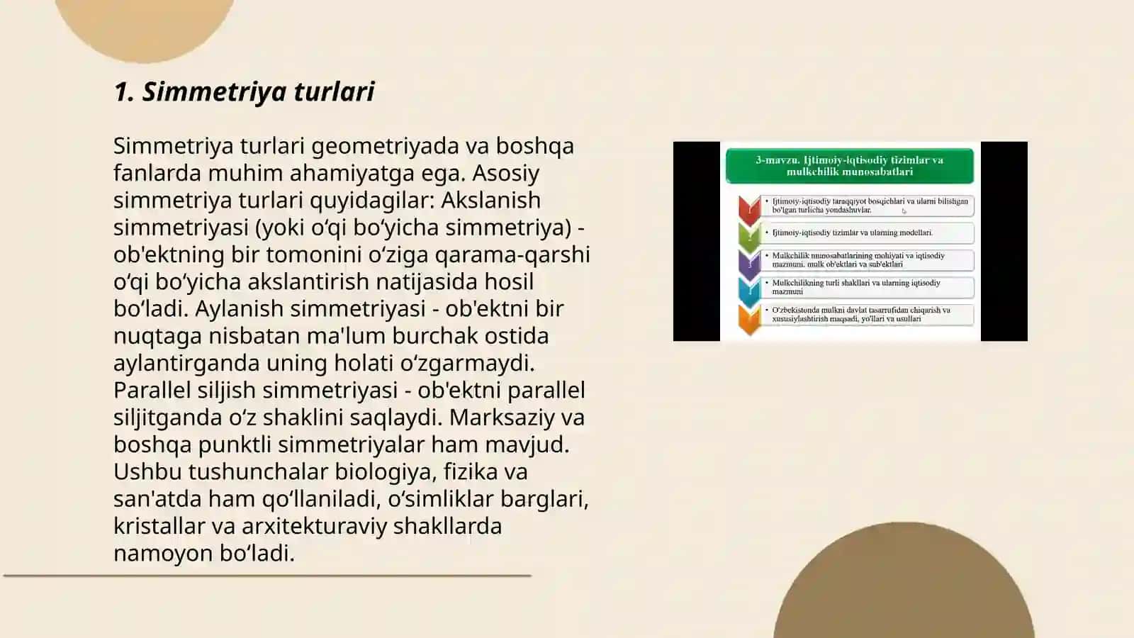 Simmetriya turlari 3