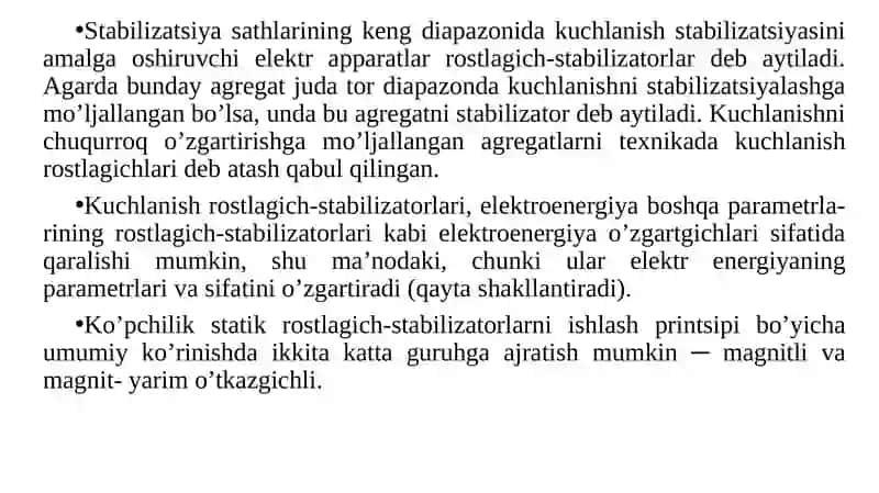 Kuchlanish stabilizatorlari 3