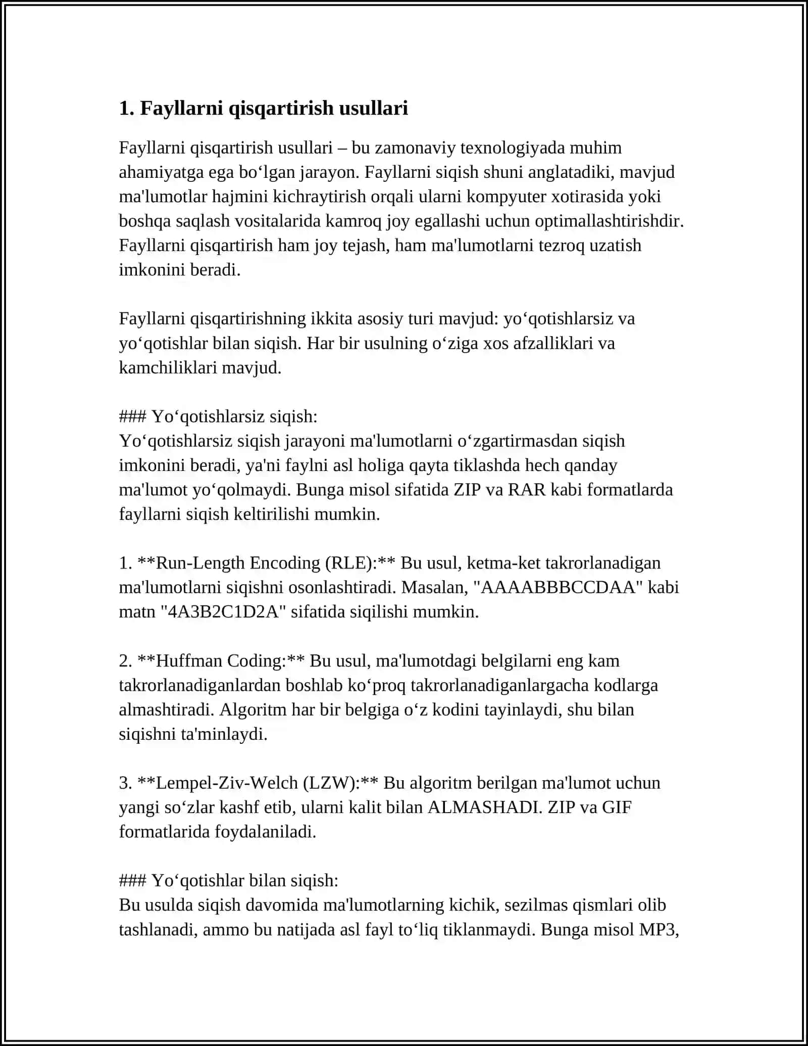 APLIKATSIYADA QIRQISHNI HAR HIL USULLARNI BAJARISH 3