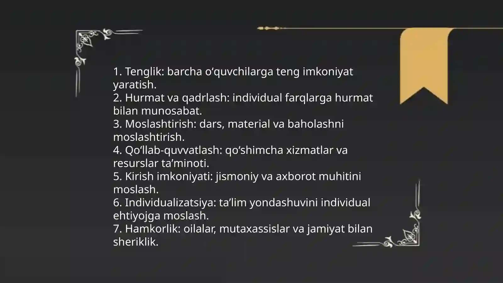 Inkluzif taʼlim tamoyillari 3