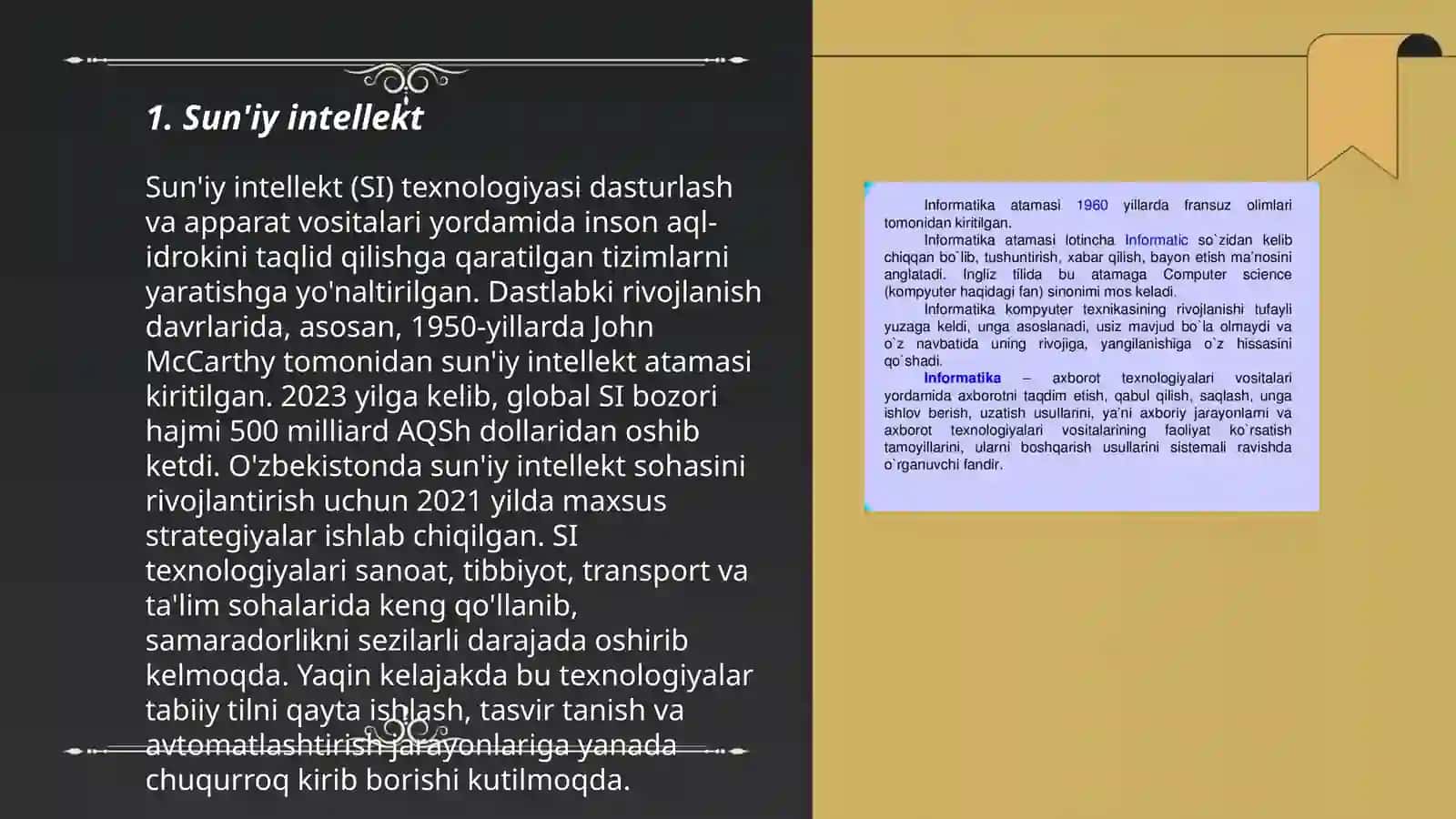 Intelektni o'rganuvchi metodlar 3