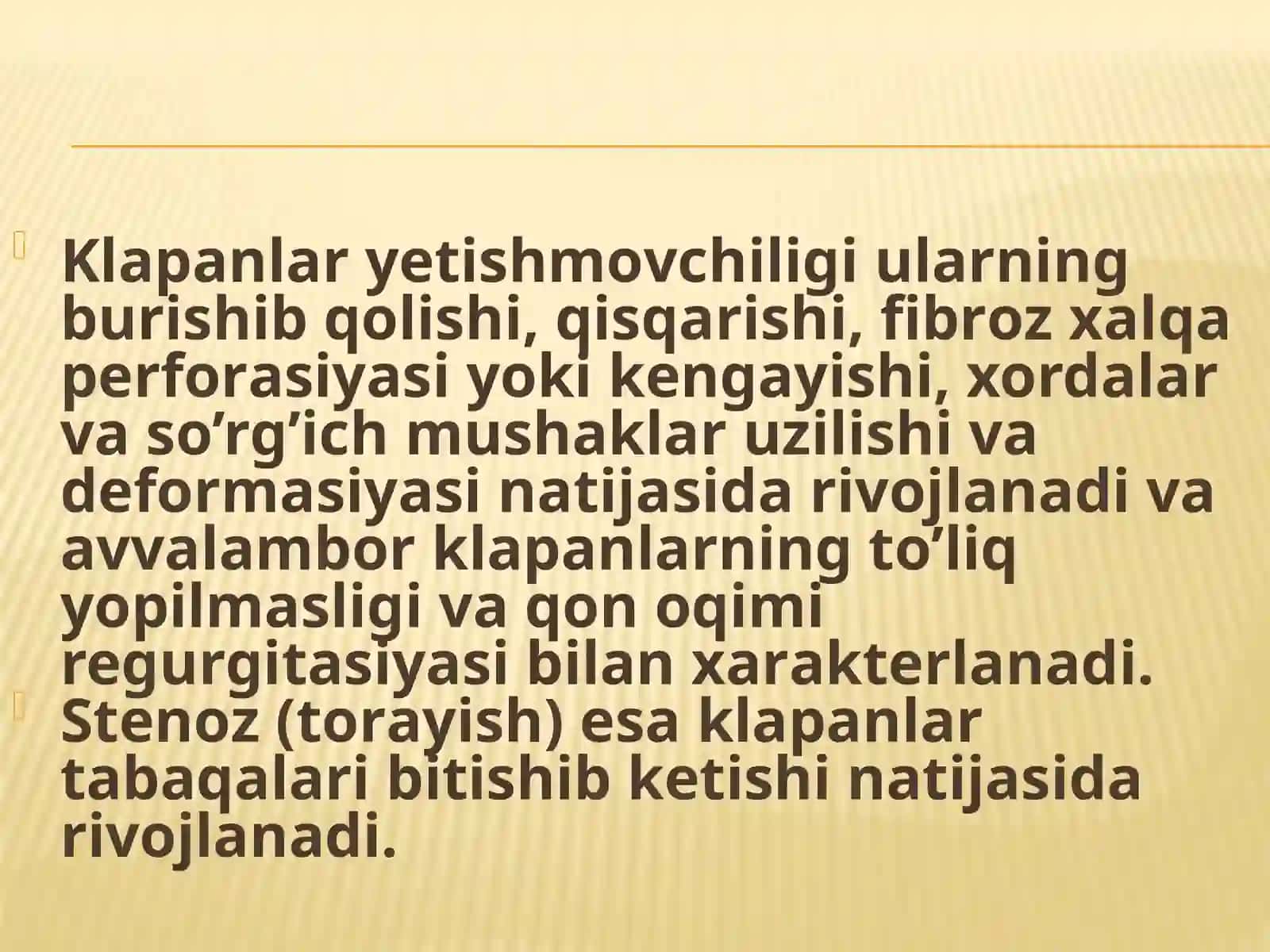 Yurak orttirilgan nuqsonlari 3