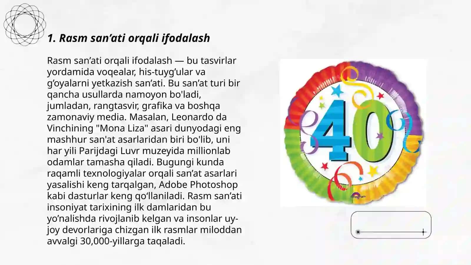 Rasm san’ati orqali ifodalash 3
