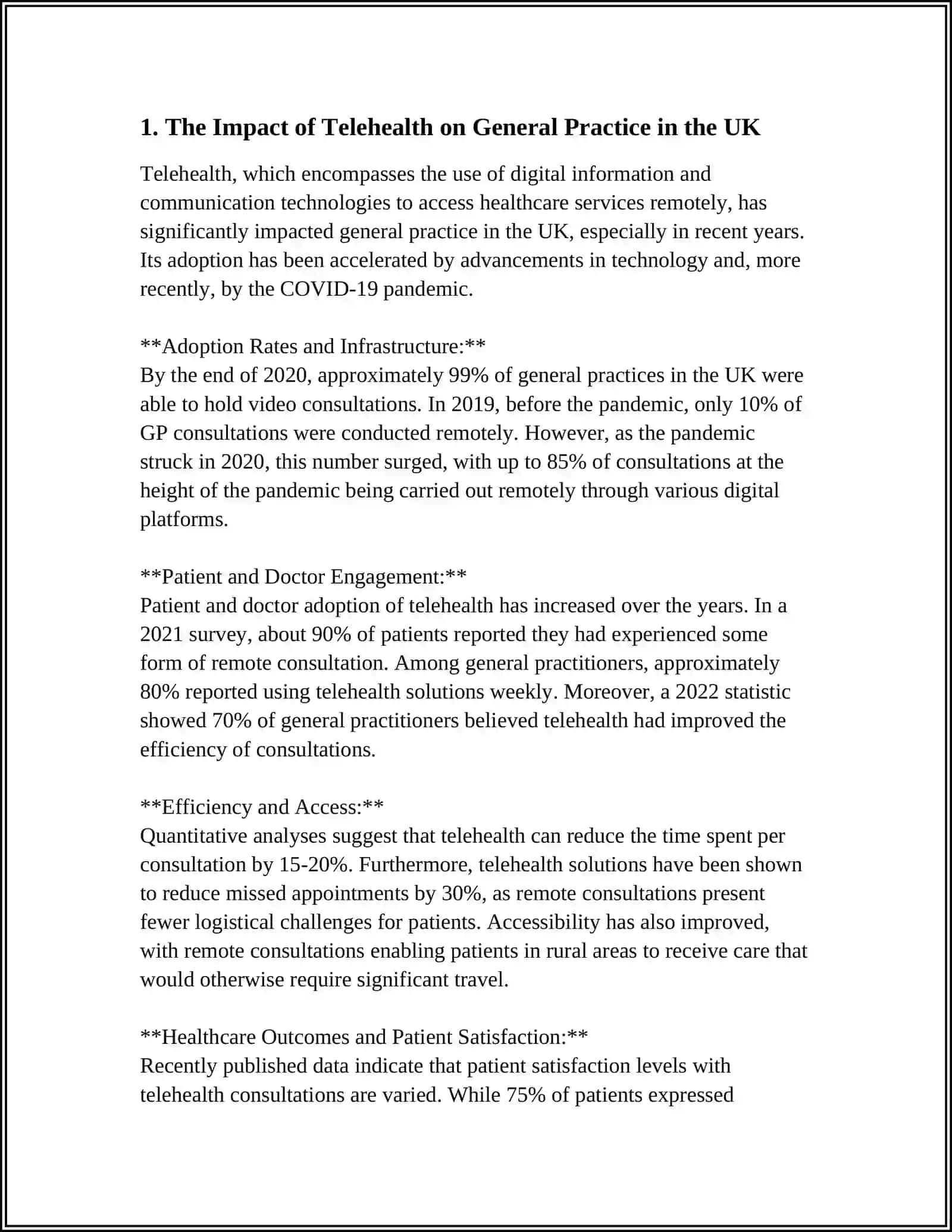 RESEARCH INTO GENERAL PRACTICE IN THE UK 3