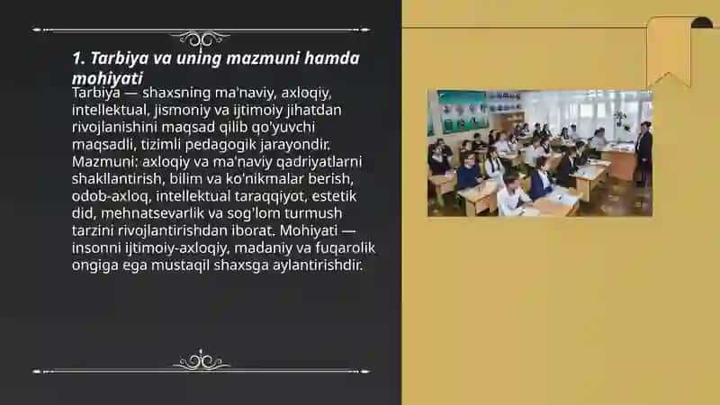 Tarbiya va uning pedagogik ahamiyati 3