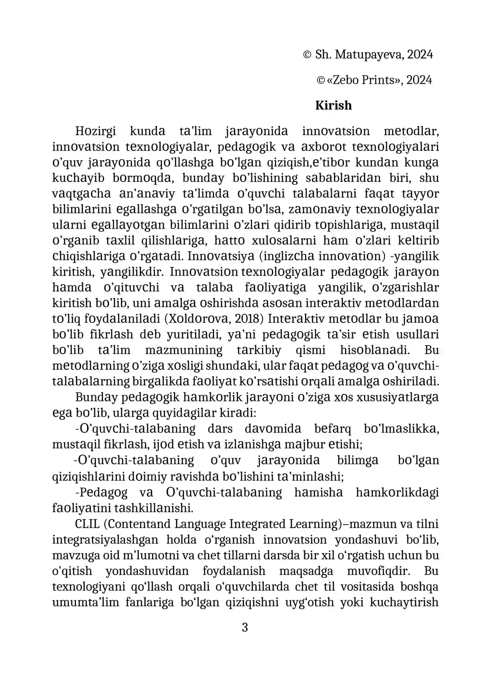Boshlang’ich ta’limda CLIL texnologiyasi 3