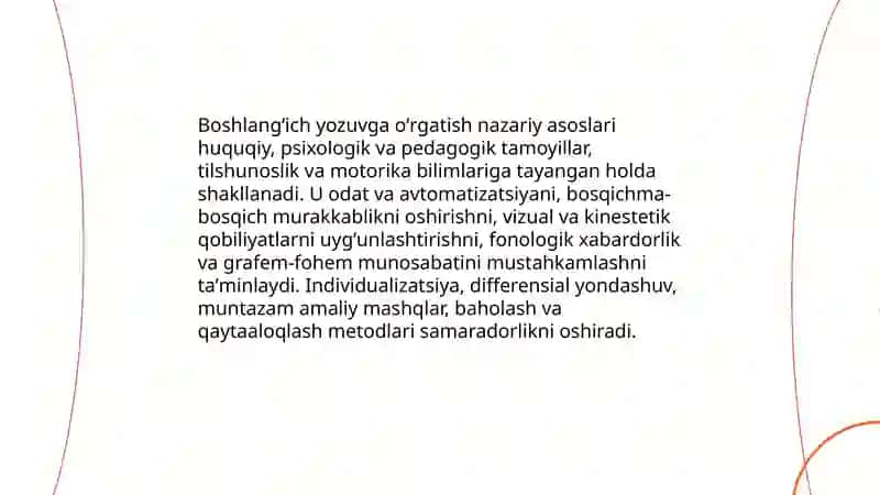 Boshlangʻich yozuvga oʻrgatish metodikasi 3