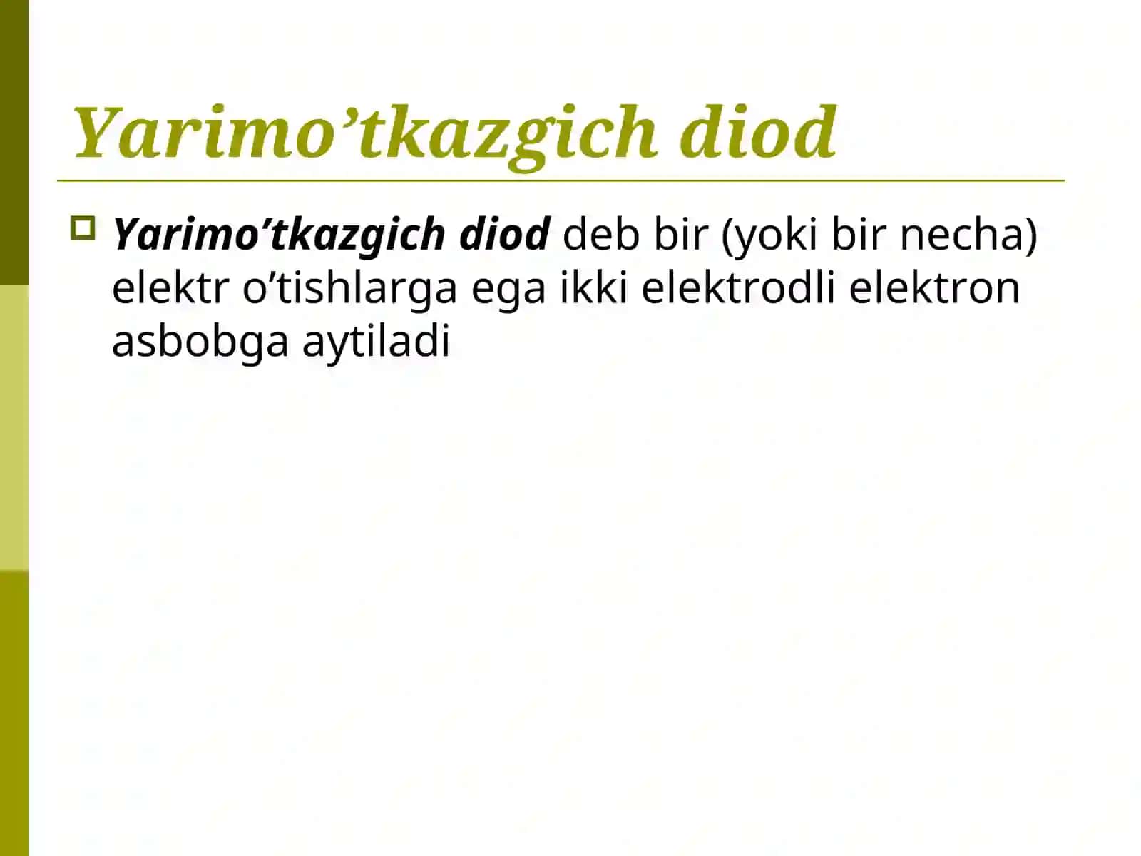 YARIMО’TKAZGICH DIОDLAR 3