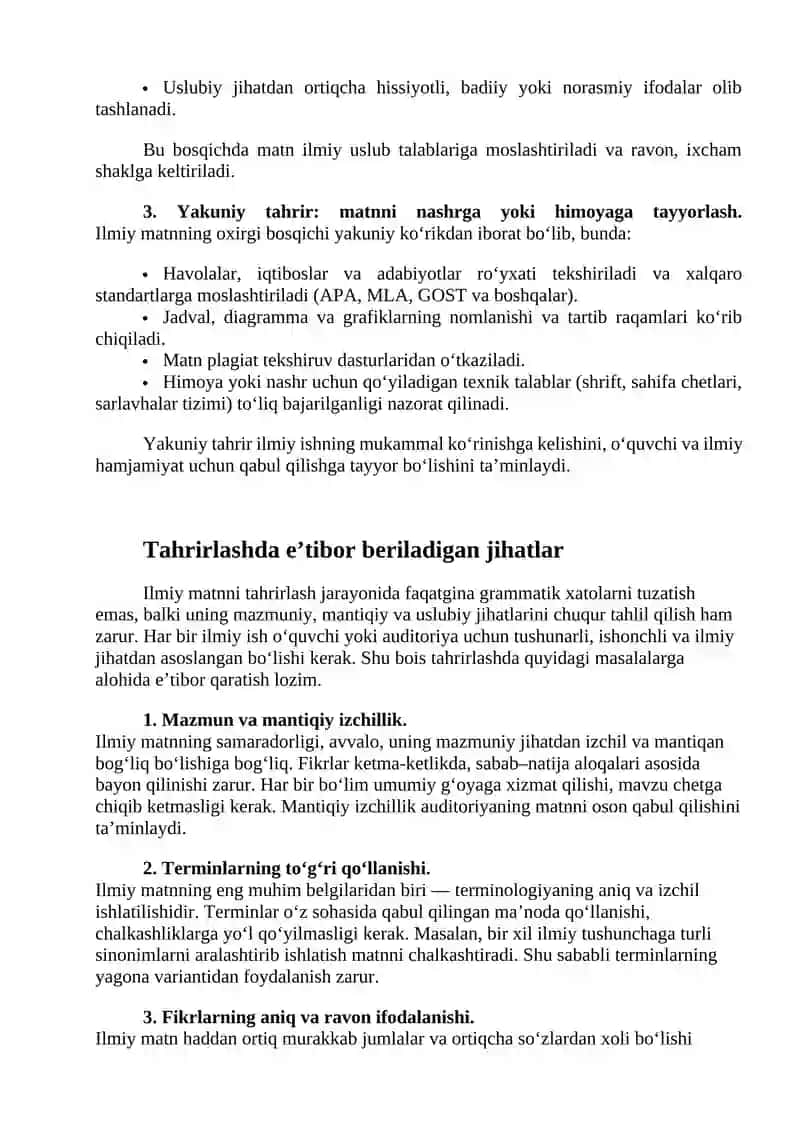 Ilmiy matnni tahrirlash 3