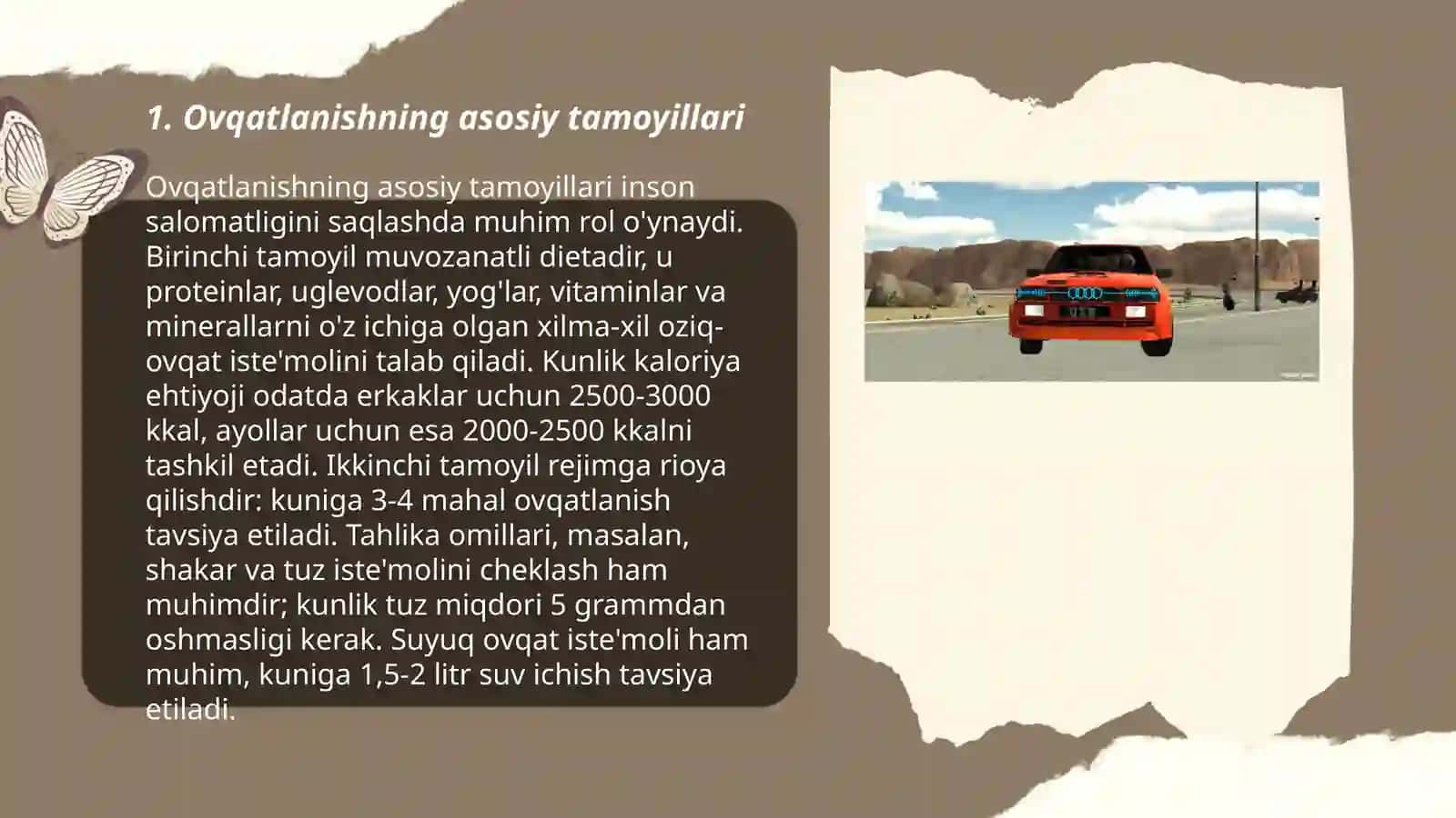 Ovqatlanish ratsioni 3