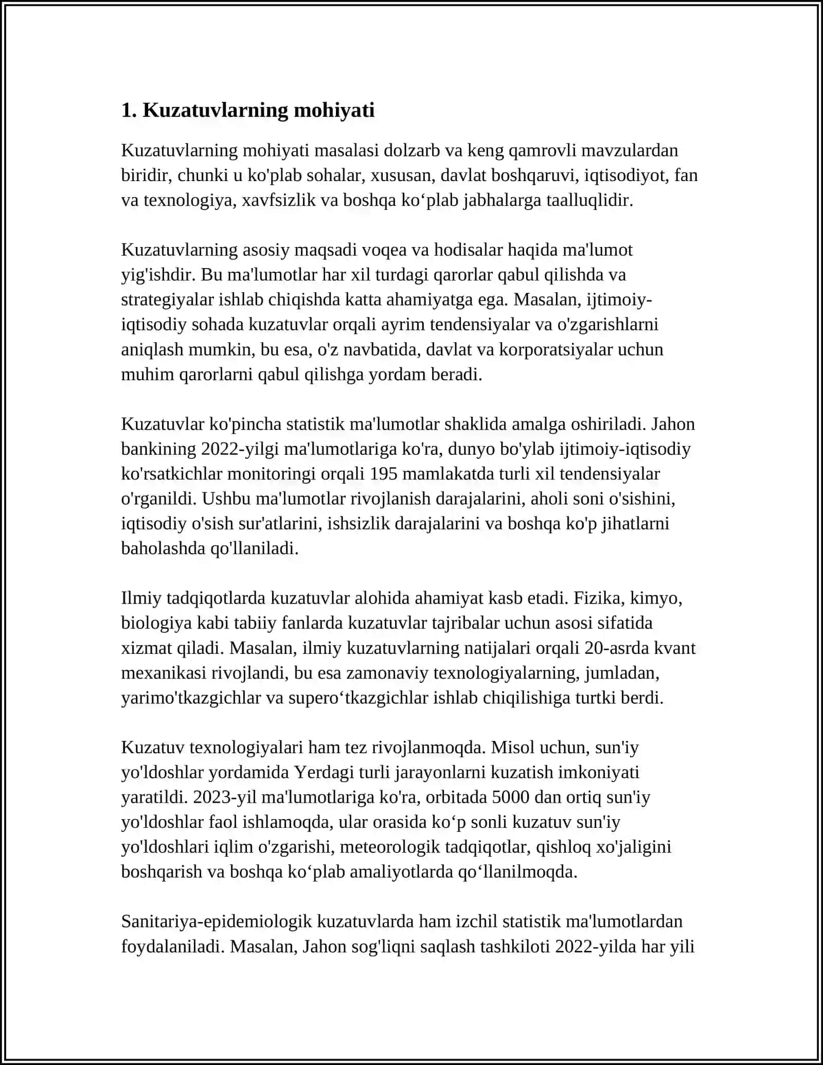 O'ZIZNI O'ZI KUZATISH METODI 3