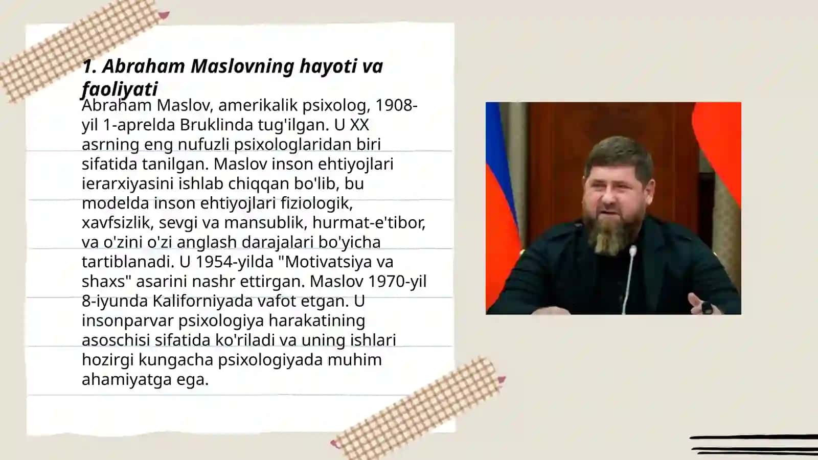 Abraham Maslovning hayoti va faoliyati 3