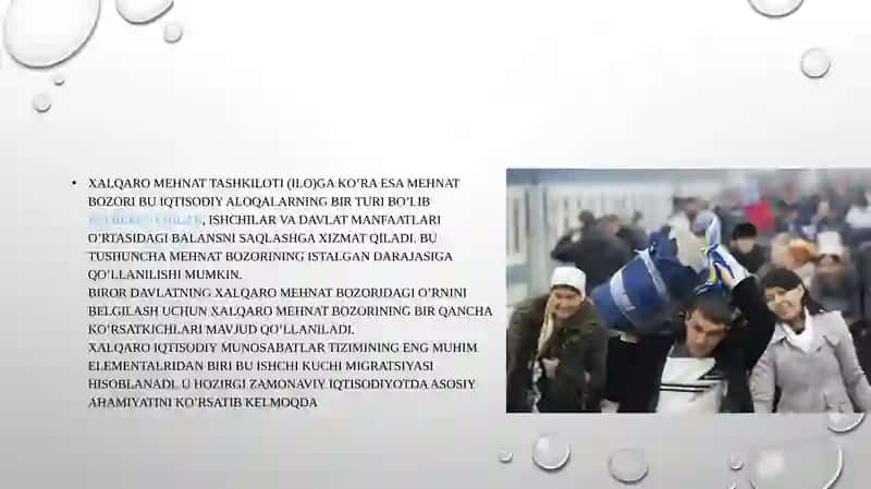 Xalqaro mehnat bozori 3