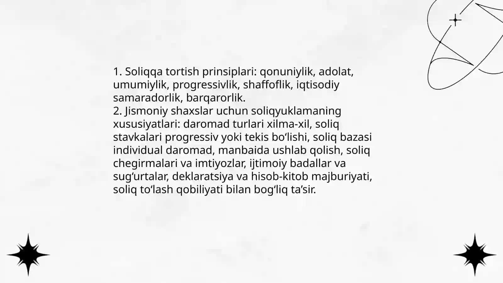 Jismoniy shaxslarning daromadlarini soliqqa tortish xususiyatlari 3