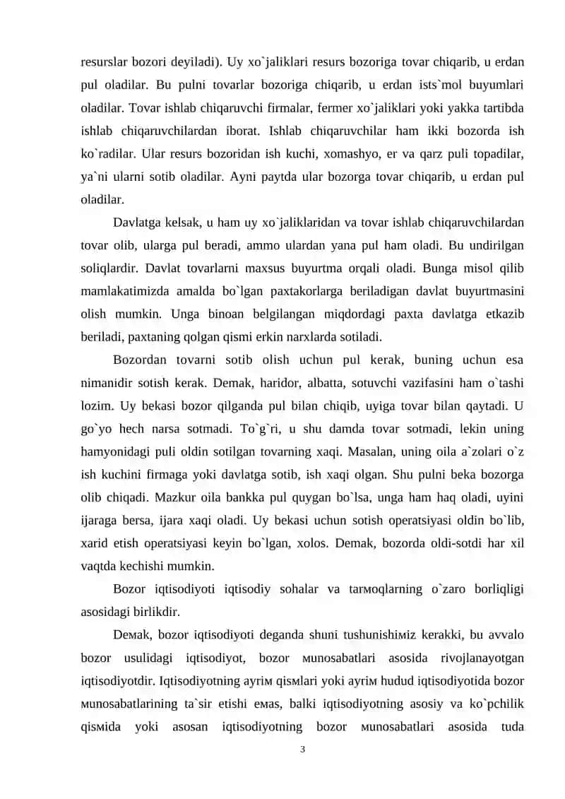 Bozor va bozor turlari 3