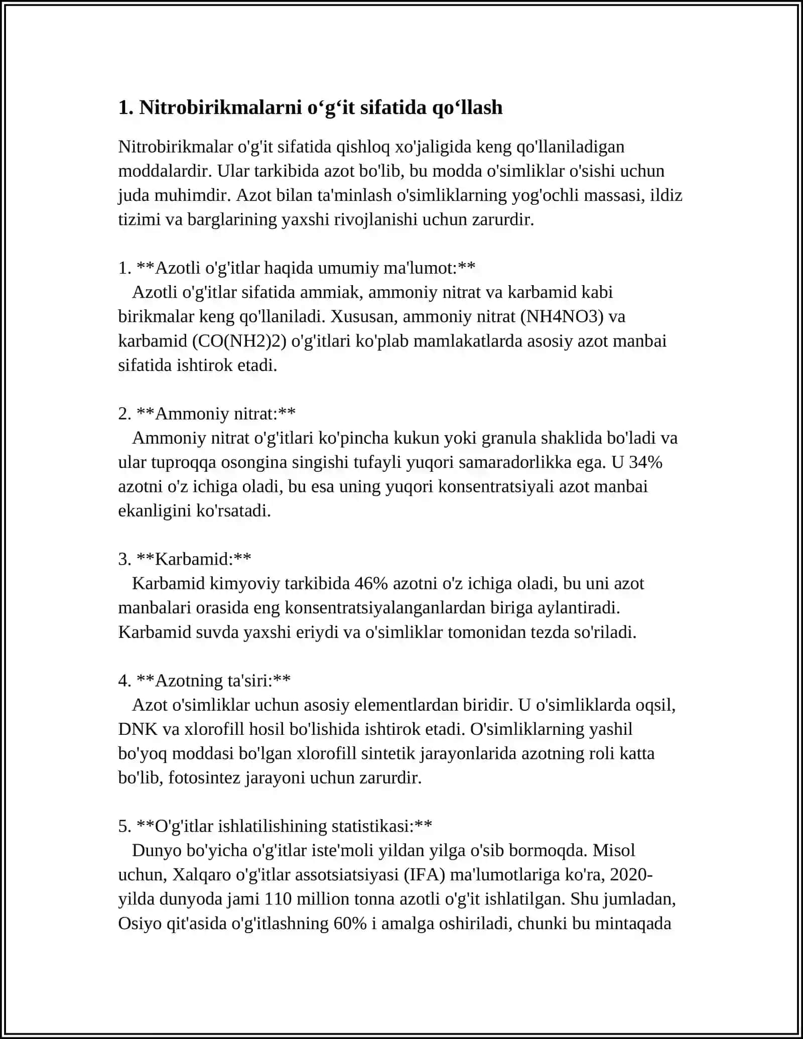 NITROBIRIKMALARNING XALQ XOʻJALIGIDAGI AHAMIYATI 3