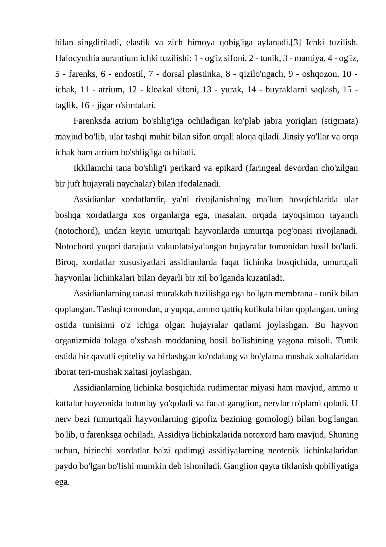 ASSIDIYALAR SINFI ASCIDIA 3