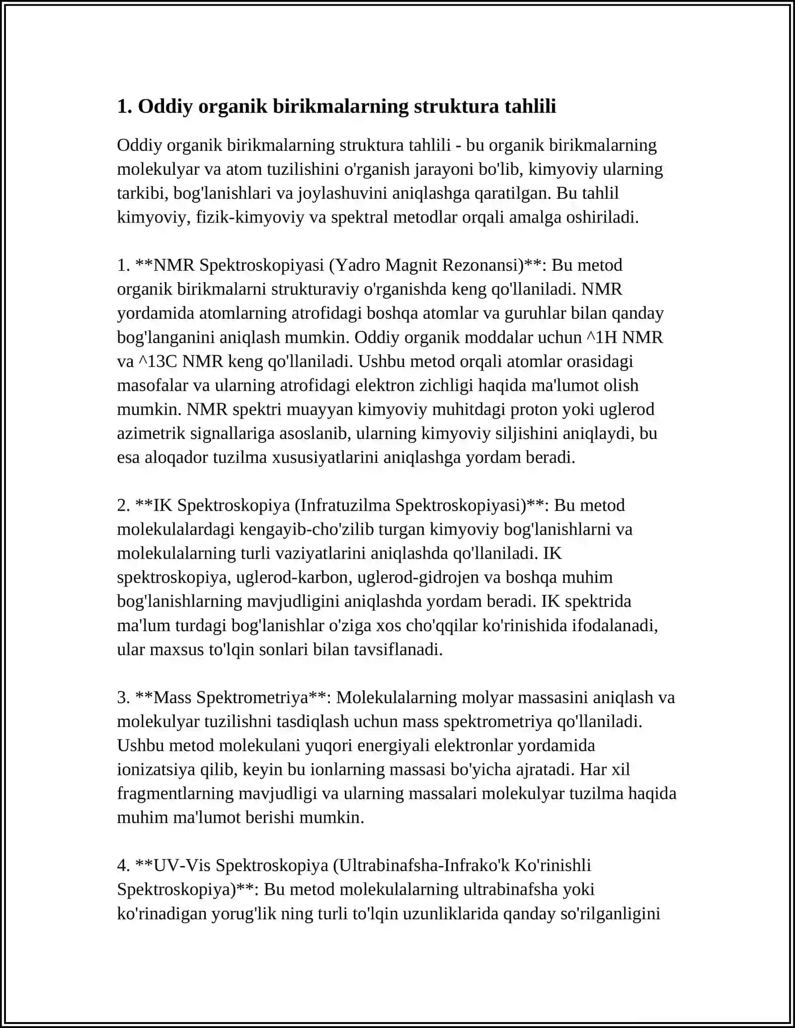 ODDIY ORGANIK OSHLOVCHILAR 3