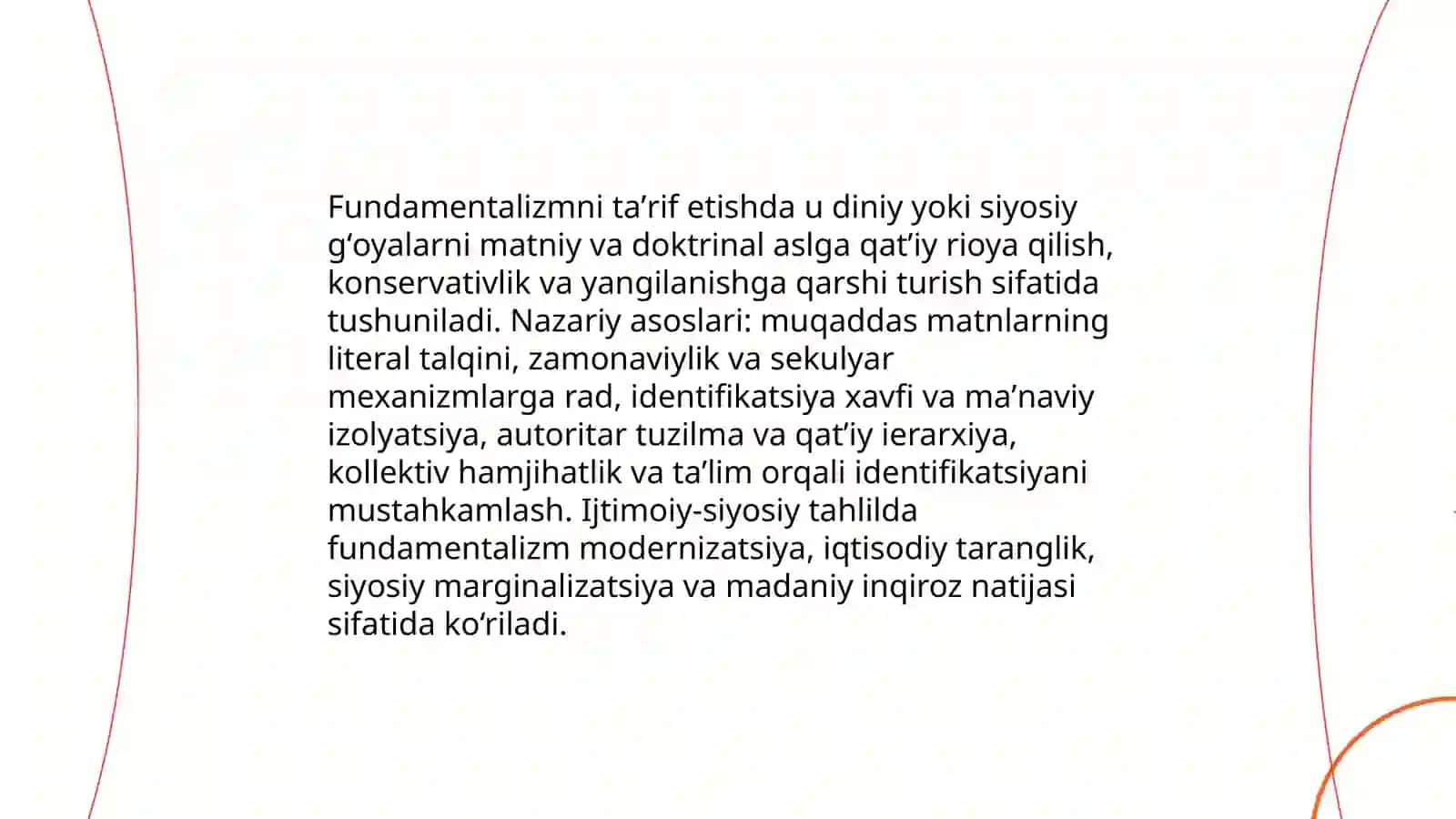 Fundamentalizmni ta'rifi va nazariy asoslari 3