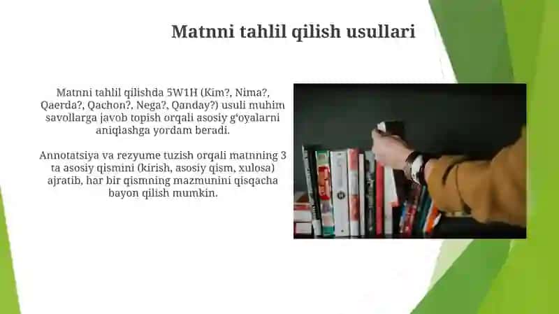 Tanqidiy o'qishni samarali yo'lga qo'yish vositalari 3