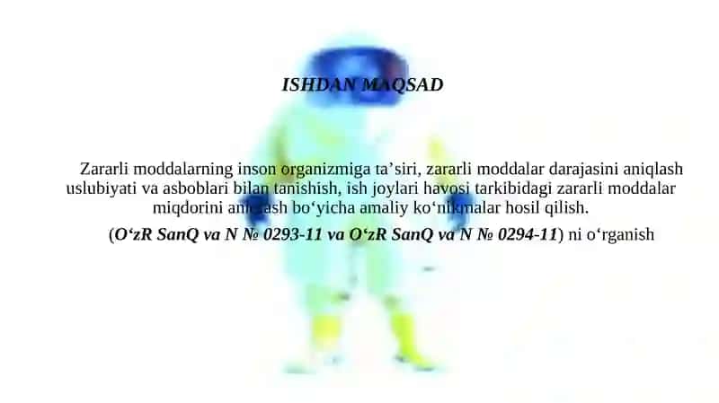 Sexlardagi zararli moddalarni aniqlash 3