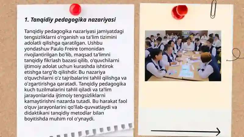 Tanqidiy pedagogika va ta'lim amaliyoti 3