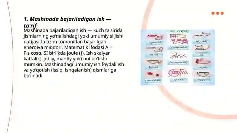 Mashinada bajariladigan ishlar atamalari 3