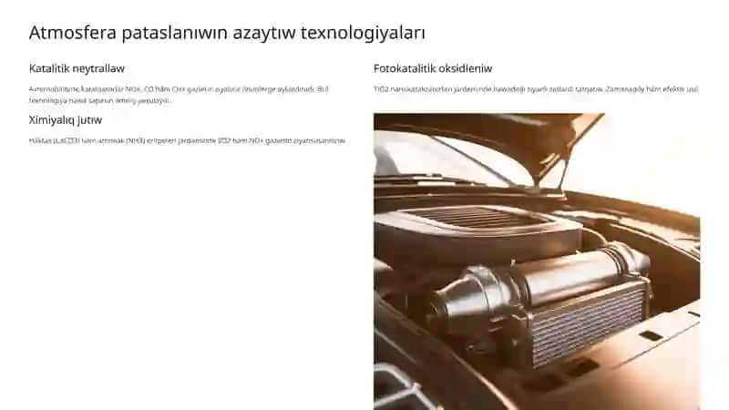 Ximiya pániniń atirap ortalıqtı qorǵawdaǵı ham ekologik mashqalalardı sheshiwdegi ornı 3