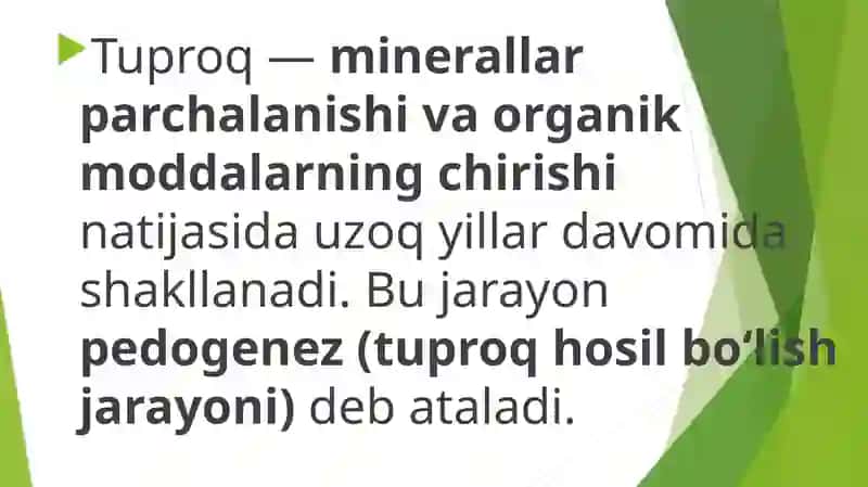 TUPROQ VA UNING KIMYOVIY TARKIBI. 3