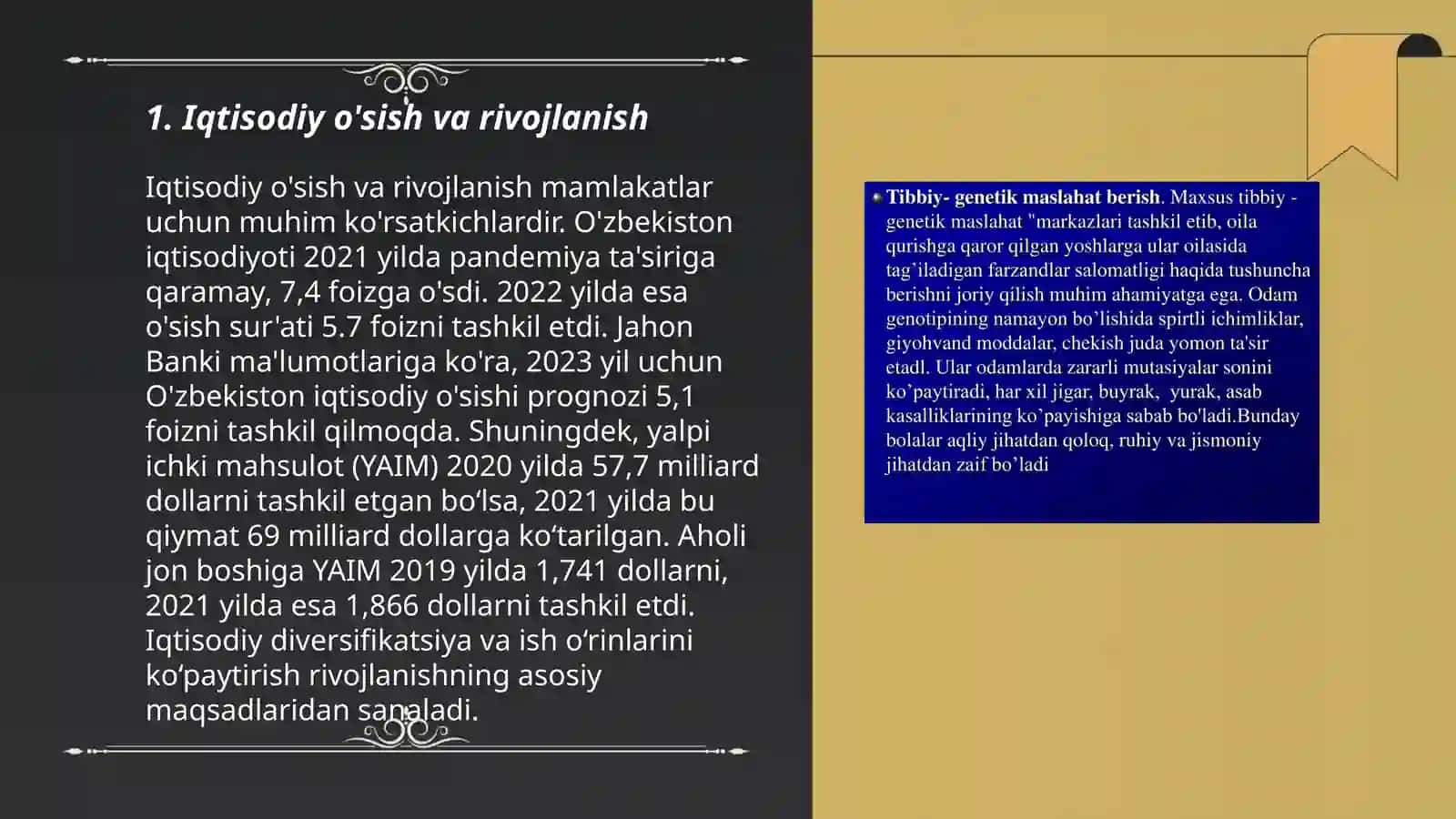 IRSIYAT VA RIVOJLANISH 3