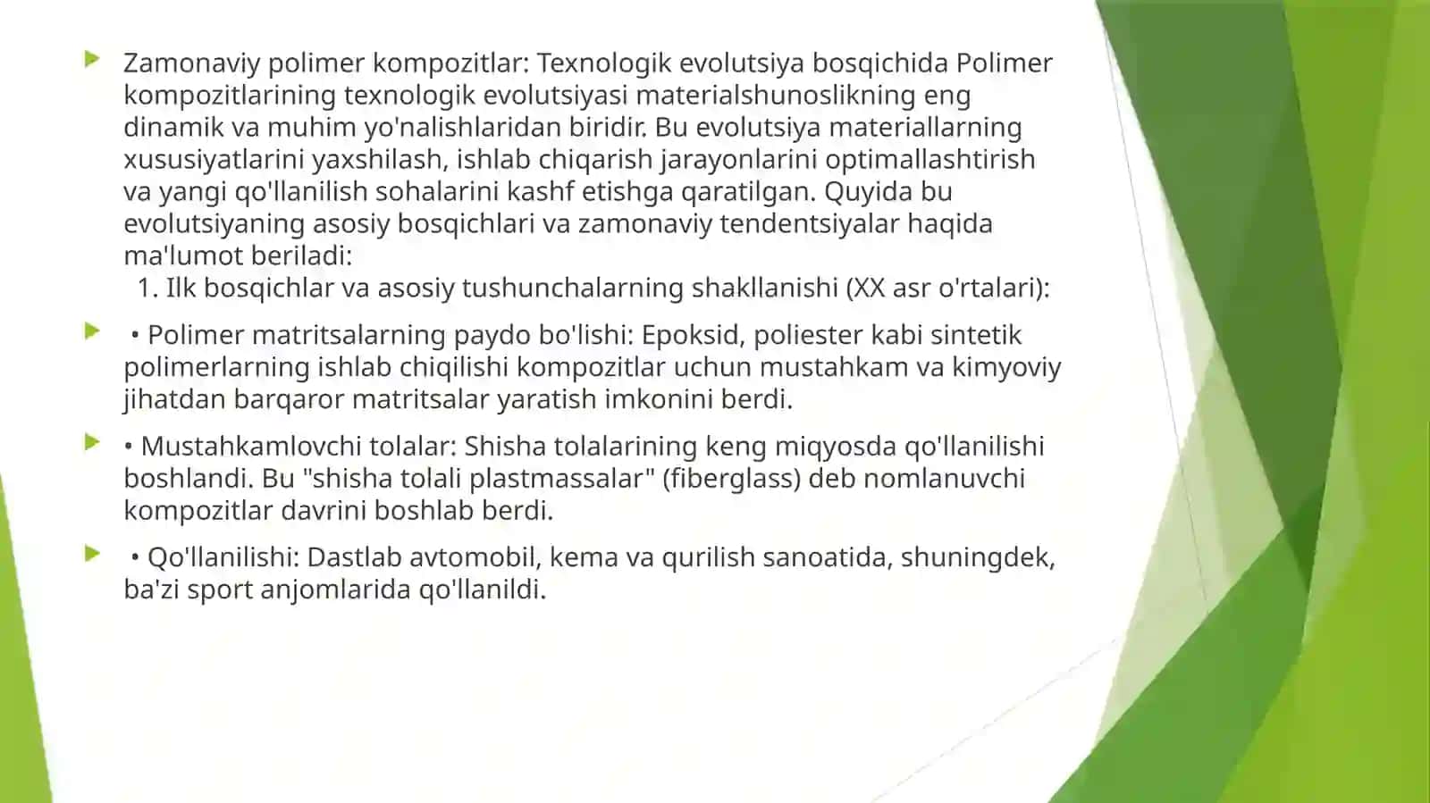 Polimerlar vakompazitsion materiallar kimyosi 3