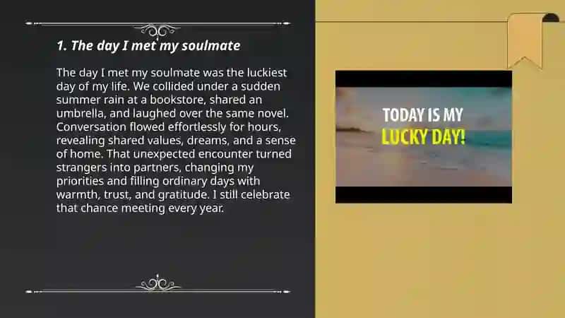 The Luckiest Day in My Life 3