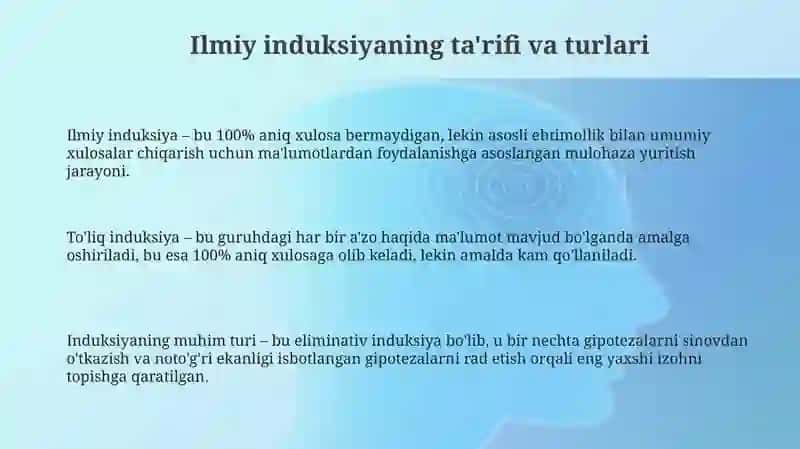 Ilmiy induksiya 3