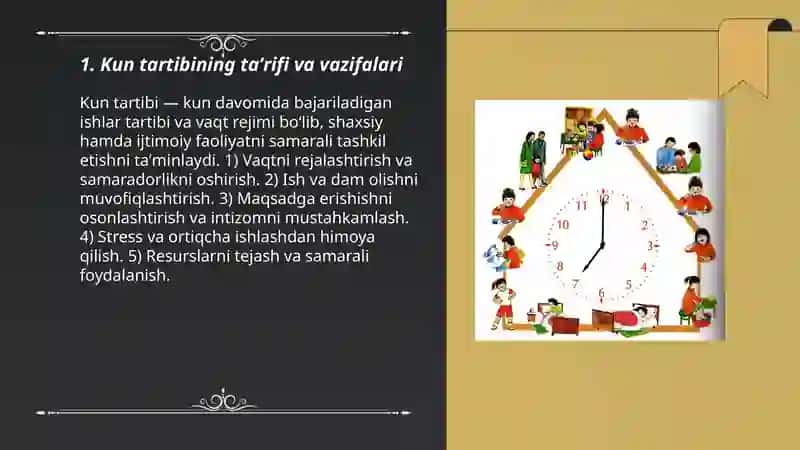 Kun tartibi va uning ahamiyati 3