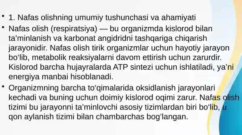 Nafas olish mexanizimi 3
