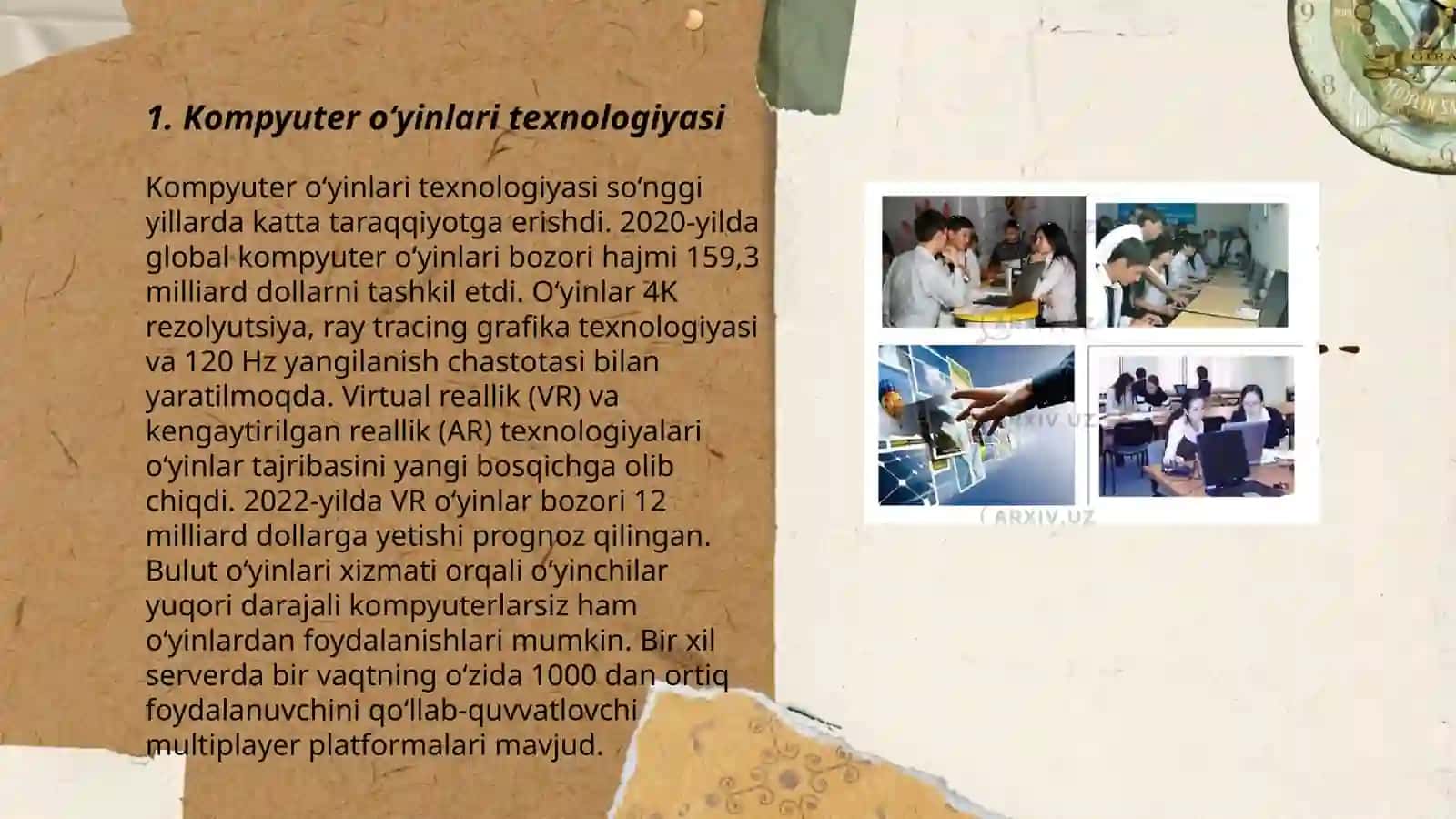 Oʻyin texnologiyalari 3