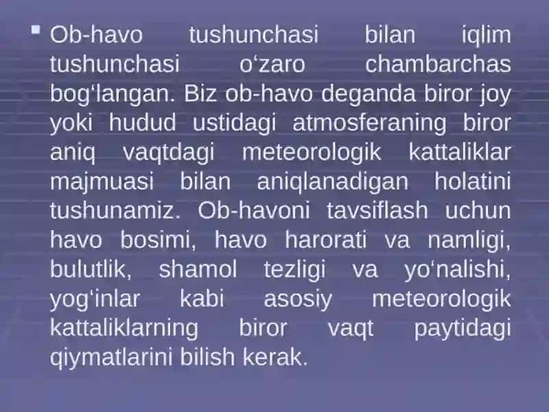 Iqlim o’zgarishlari va havoning global qizishi 3