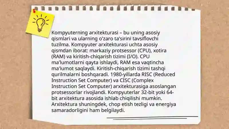 Shaxsiy kompyuterning axboriy-mantiqiy asoslari 3
