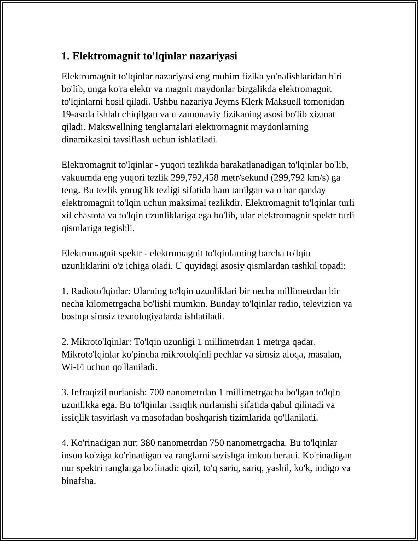 Elektromagnit To'lqinlar Nazariyasi 3