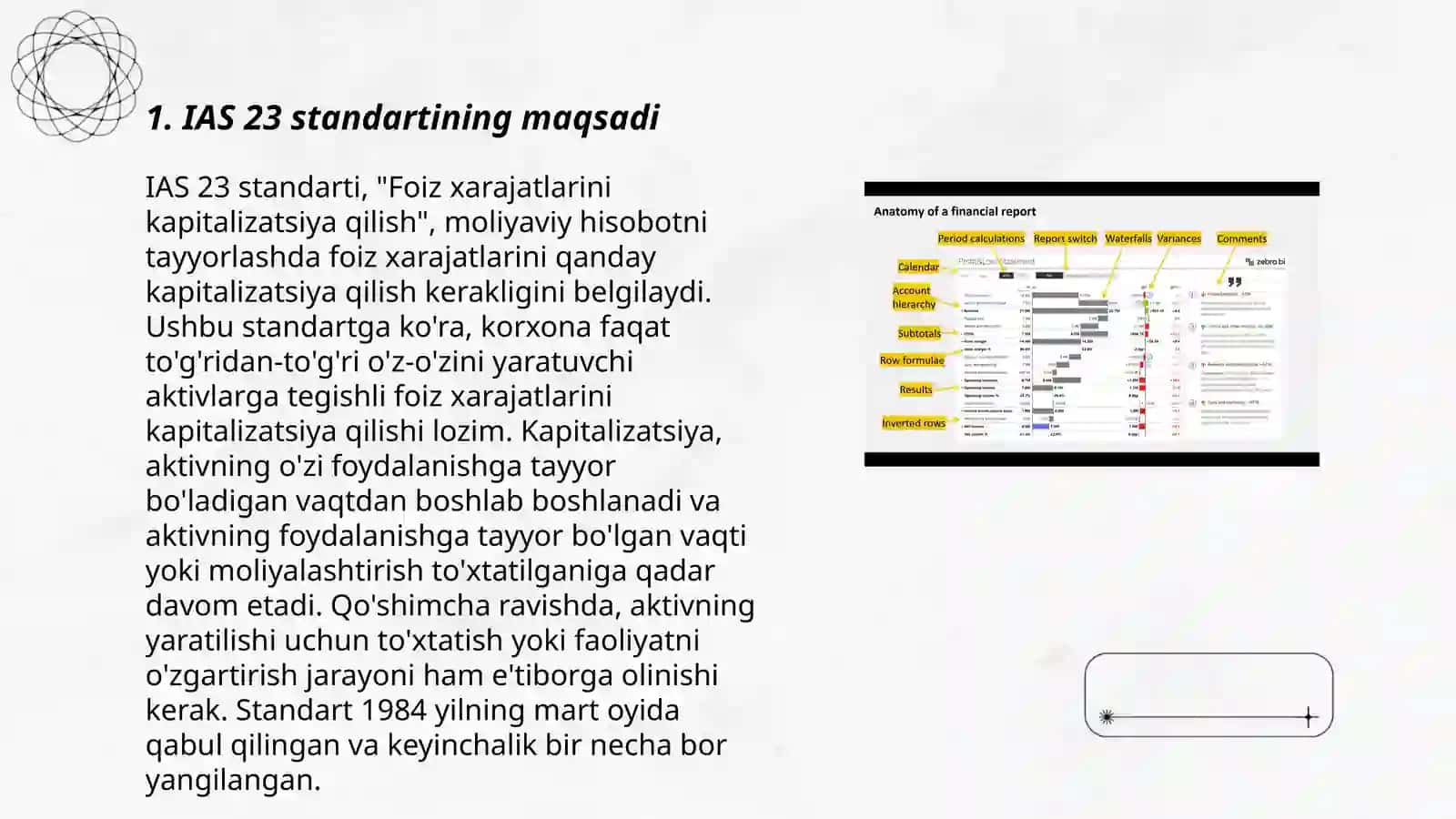 IAS-23. Qarzlar boʻyicha xarajatlar 3