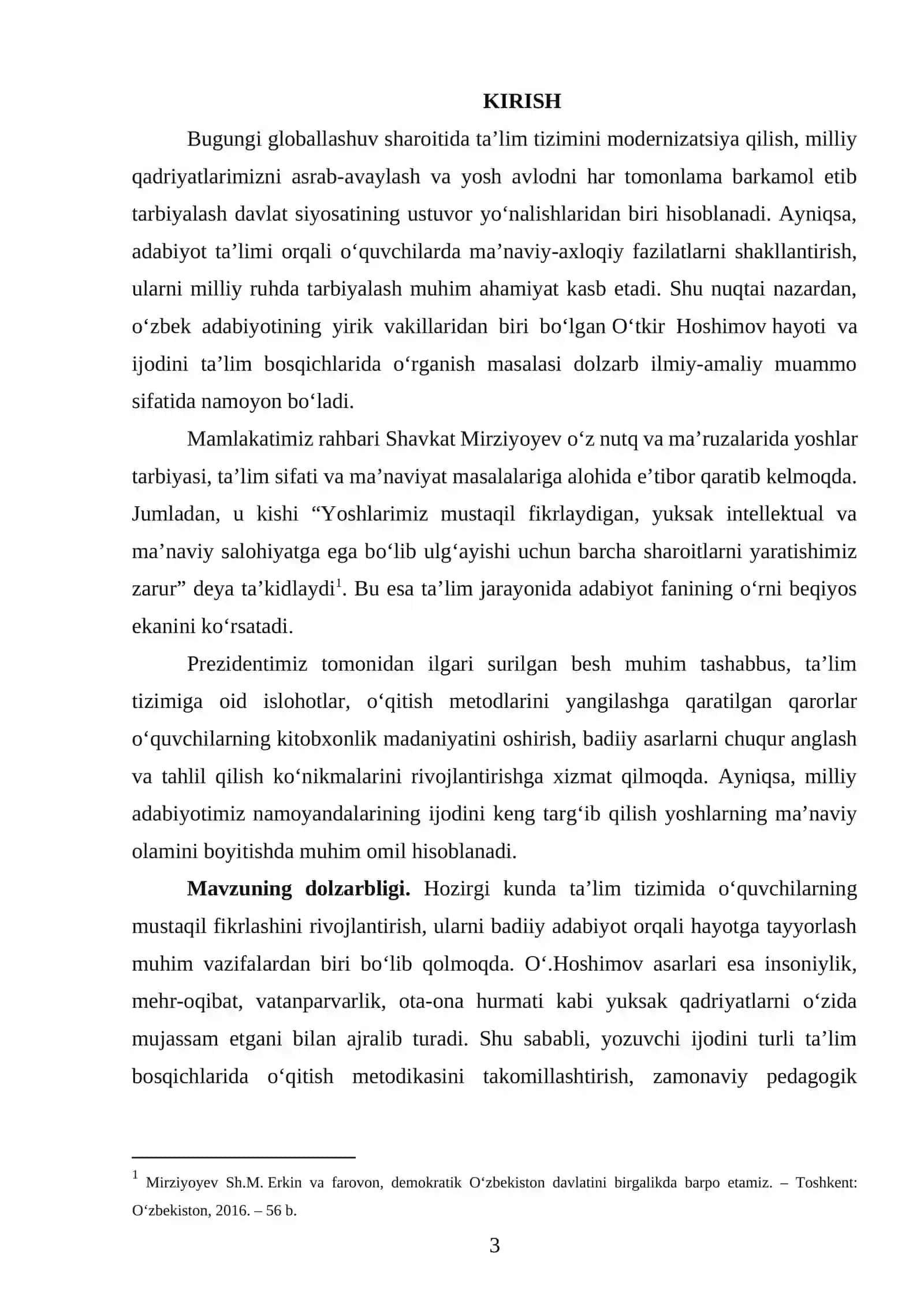 Ta’lim bosqchilarida Oʻ.Hoshimov hayoti va ijodini oʻrganish usullari 3