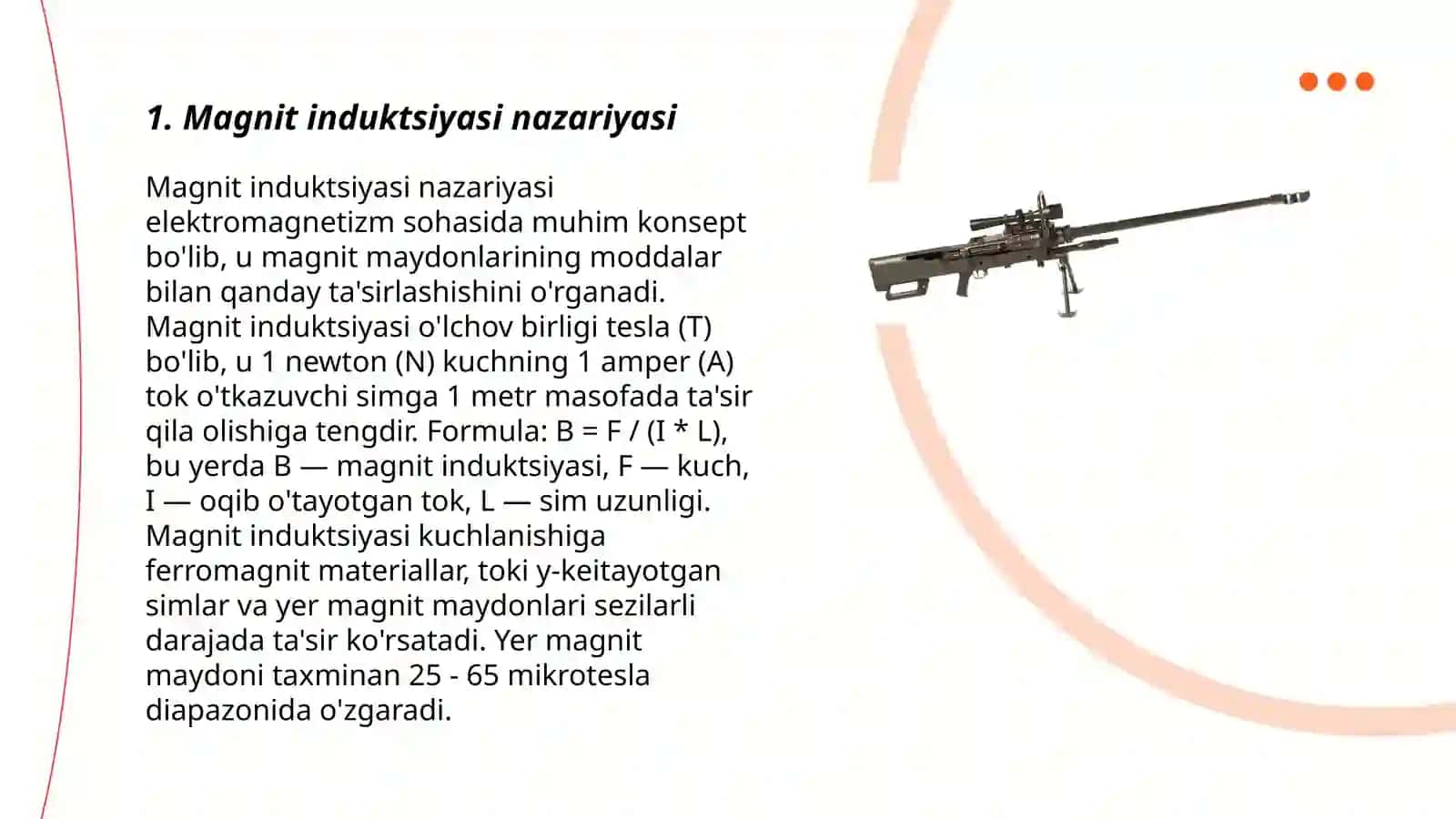 Magnit induktsiyasi oqimi va magnetiklar 3