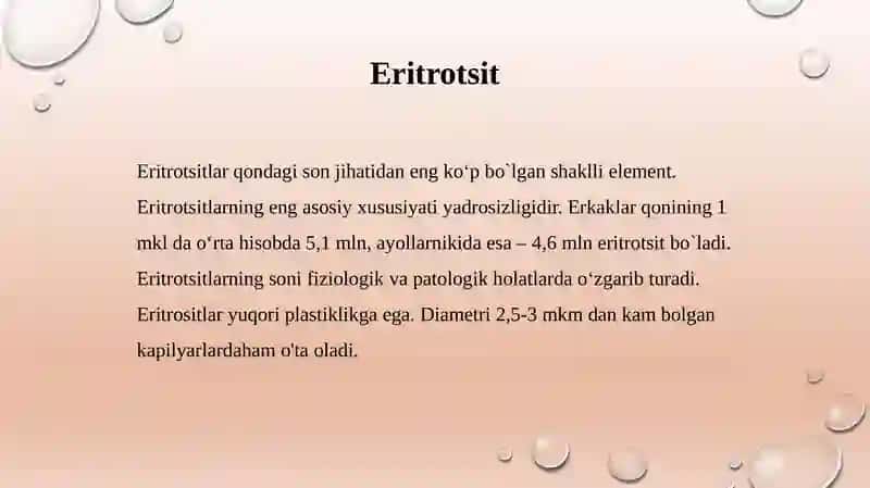Eritrotsitlar Fiziologiyasi 3