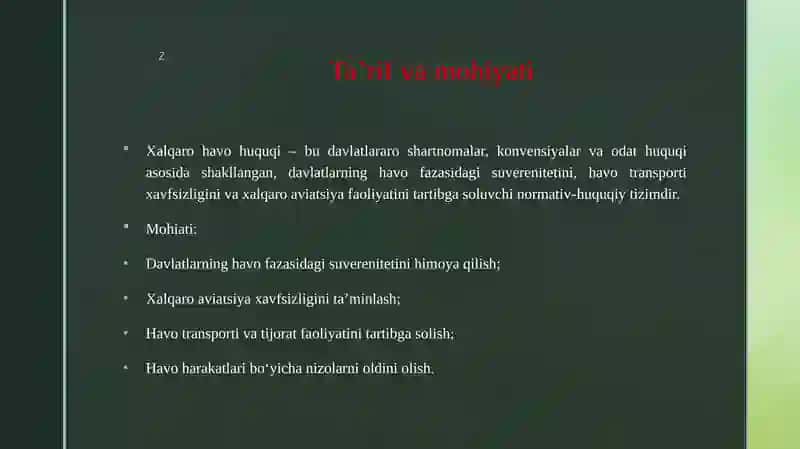 Xalqaro havo huquqi 3