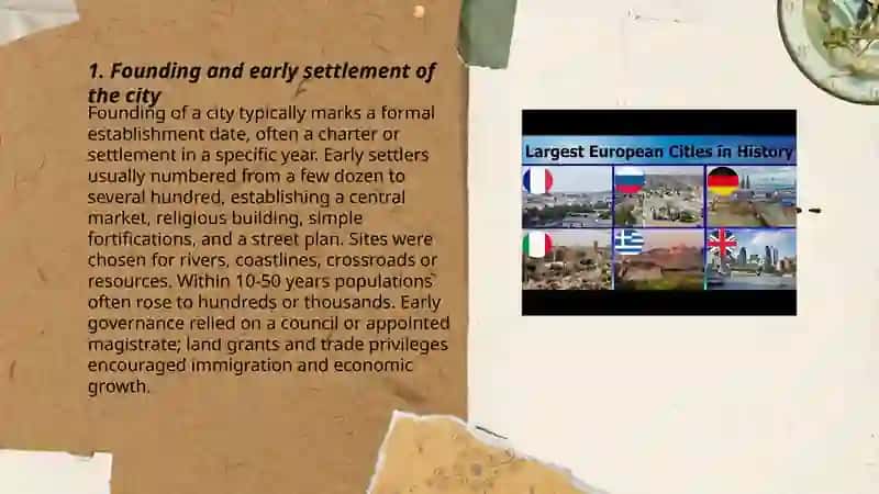 Popular cities. The history of a city 3