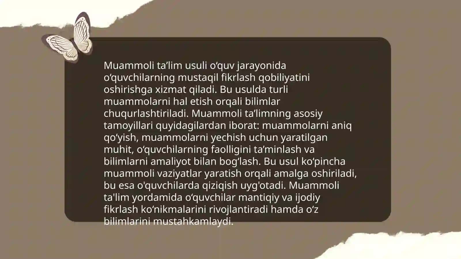 Maktabgacha taʼlimda muammoli taʼlimni tashkil etish bosqichlari 3