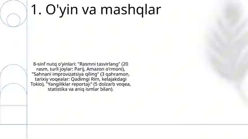 Nutqiy ko'nikmalar 3
