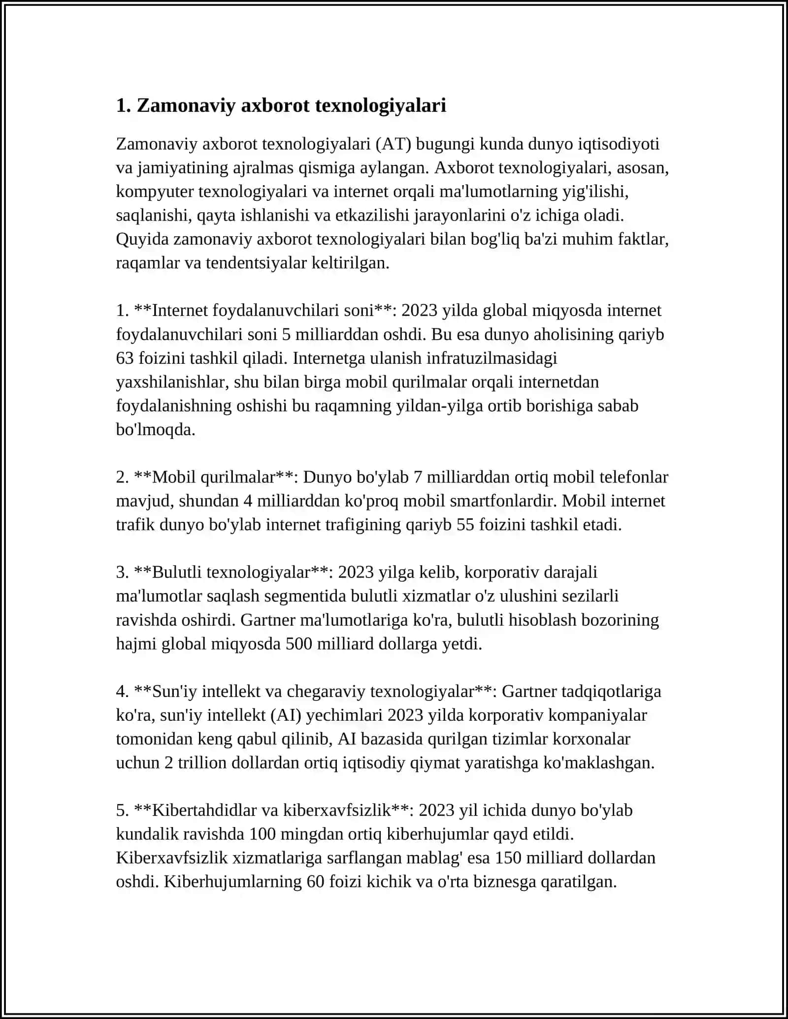 Zamonaviy axborot texnologiyalari 3